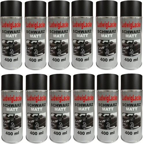 12x schwarz matt - 12x,
