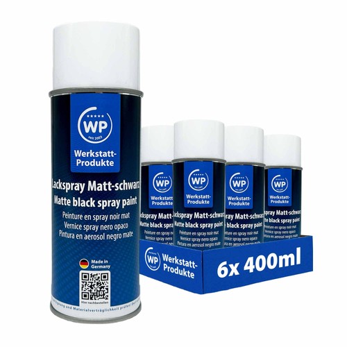Lackspray schwarz matt - lackspray, 6x