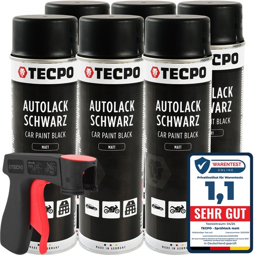 Lackspray schwarz matt 500 - 6x,