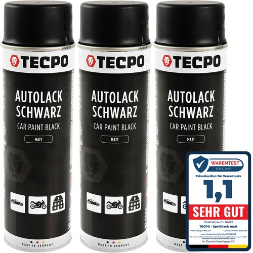 Lackspray schwarz matt - lackspray, 3x