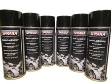 6 Spraydosen schwarz glänzend